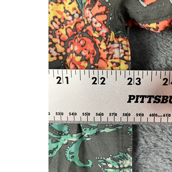 Men’s Billabong Floral Print Short-Sleeve Shirt Large – Excellent Condition - Picture 9 of 11